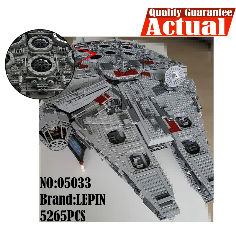 

LEPIN 05033 Ultimate Collector's Millennium Falcon Star Clone Wars Building Blocks Bricks Toys Compatible with legoINGly 10179