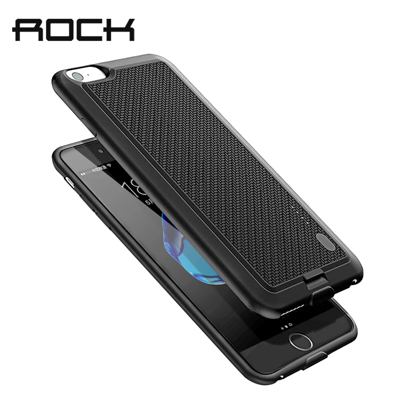 ROCK Battery Case For iPhone 7 6 6S X Power Bank Charing Case For iPhone X 6000 mAh Battery Charger Back Case Cover
