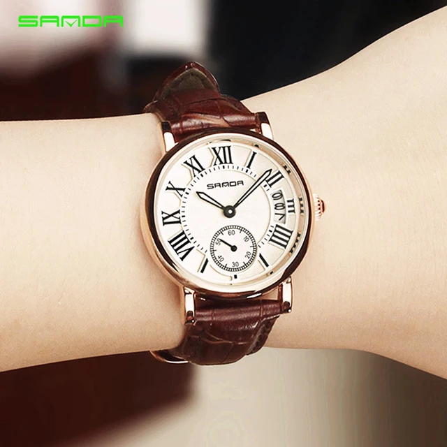 2018 Hot Sales Watch Women Clock Dress Watch SANDA Brand Women's Casual Leather 2018 Hot Sales Watch Women Clock Dress Watch SANDA Brand Women's Casual Leather