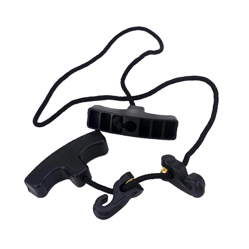 

Premium Quality Bow Rope Cocking Device Double Handle Strings Cocking Tool Archery Hunting Accessory