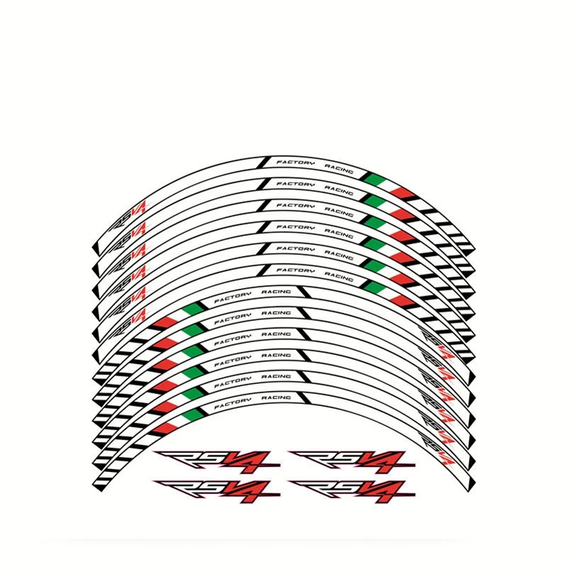 

New Arrival Motorcycle High Quality 3M Adhesive Wheel Decal Reflective Stickers Rim Stapes For Aprilia RSV4 RSV-4