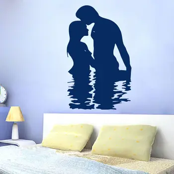 

Wall Decals Family Vinyl Sticker Man Woman Love in Water Bedroom Decor Art