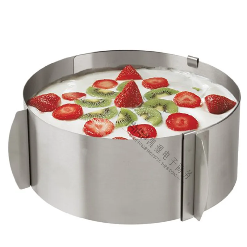 

Adjustable cake circle Expandable circular mousse ring 6-12 inch telescopic activity stainless steel mousse circle