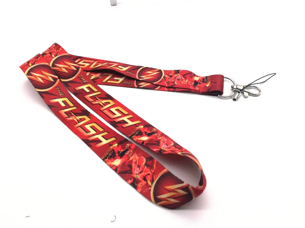 

1 pcs Superheros Flash Key Chains Neck Strap Keys Camera ID Card Lanyard Z026