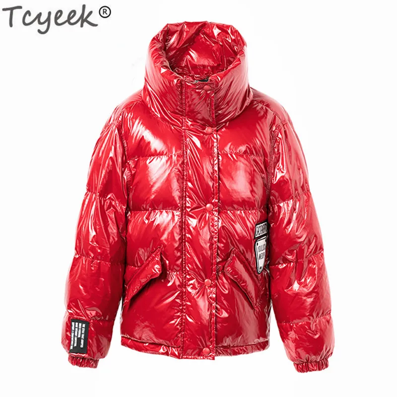 Vers Canard Blanc 90 Black Veste Femmes Brillant Chaud Le Vêtements Courte Femelle red De Doudoune Bas Femme Tcyeek Duvet Épais Parka Hiver Lwl1346 Manteau Cq6tnF4