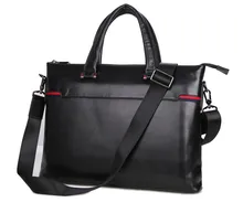 Fashion 100% Genuine Leather Men Messenger Bags Black Casual Men’s Briefcase Laptop Handbags Cowhide Male Travel Bags #MD-J7246