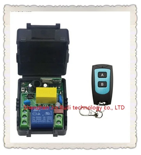 

Universal AC220V 1CH 10A Remote Control Switch Relay Output Radio Receiver Module and Waterproof Transmitter Toggle Momentary