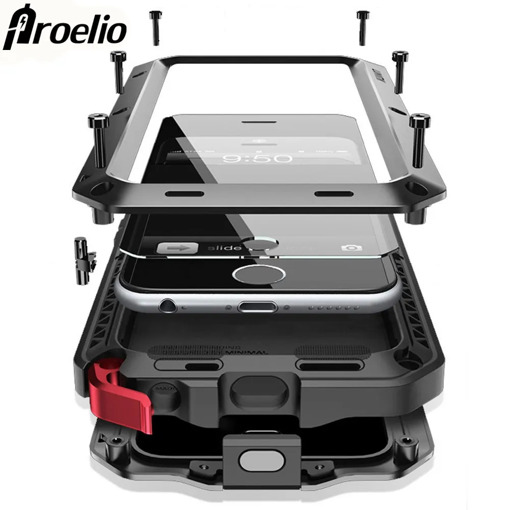 

Proelio Heavy Duty Case Metal Case For Samsung Galaxy S4 S5 S6 S6 S7 edge S8 Plus Note 8 5 4 Shockproof Full Protecion Cover