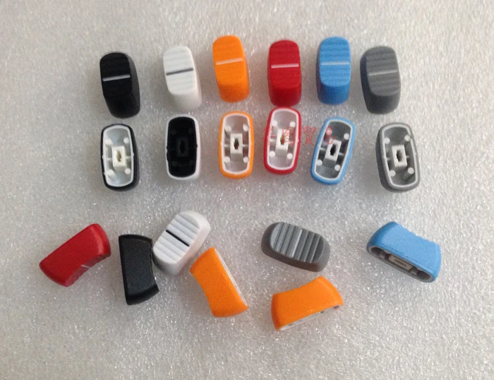 60pcs blue / black / gray / orange / red / white 4mm potentiometer mixer fader cap / hole 4MM / potentiometer knob cap