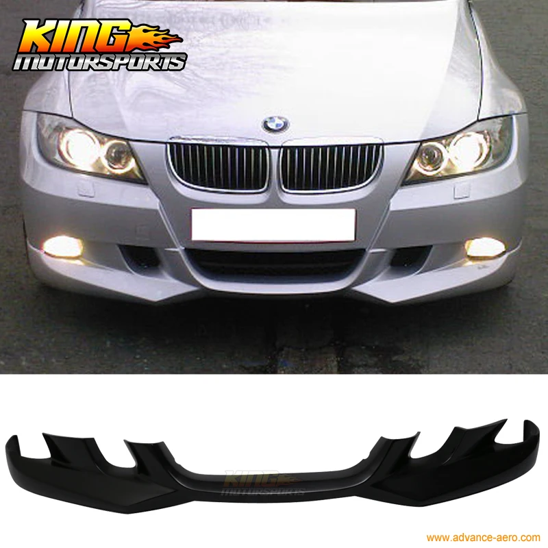 For 05 06 07 08 BMW E90 3 Series AC Style Front Bumper Lip PU Painted