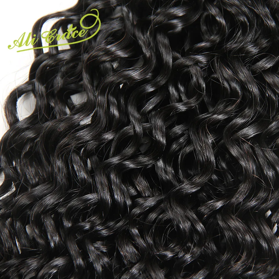 Ali Grace волосы малазийские кудрявые волосы плетение пряди Remy человеческие волосы для наращивания 10-28 дюймов натуральный цвет