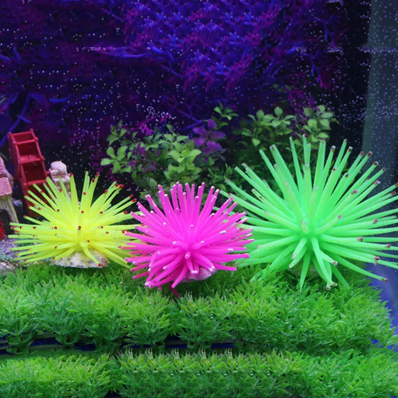 Buy 1 Pcs Silicone Aquarium Fish Tank Artificial Coral