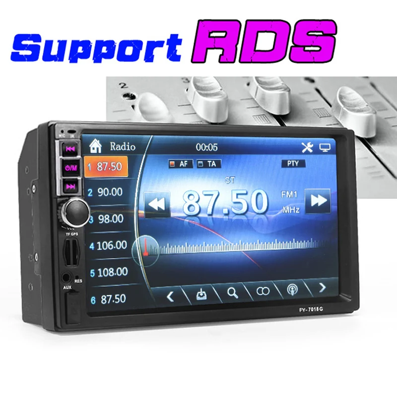 Автомобильный мультимедийный плеер 2 din GPS навигация Bluetooth радио AUX mp3 MP4 MP5 стерео