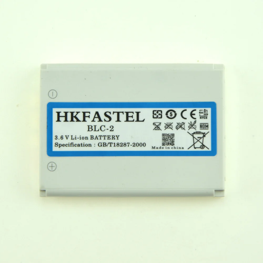 HKFASTEL BLC-2 BLC2 BLC 2 Батарея для Nokia 3310 3330 3350 3410 3510 3530 3510i 5510 6650 6800 батарей для мобильных телефонов