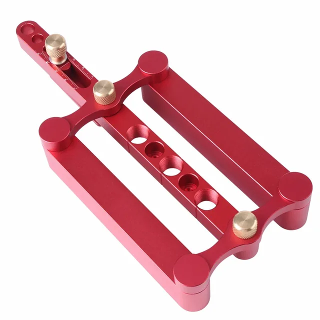 Drill Guide Wood Dowel Hole Drilling Guide Woodworking Positioner Locator Tool for Making 6/8/10mm Holes