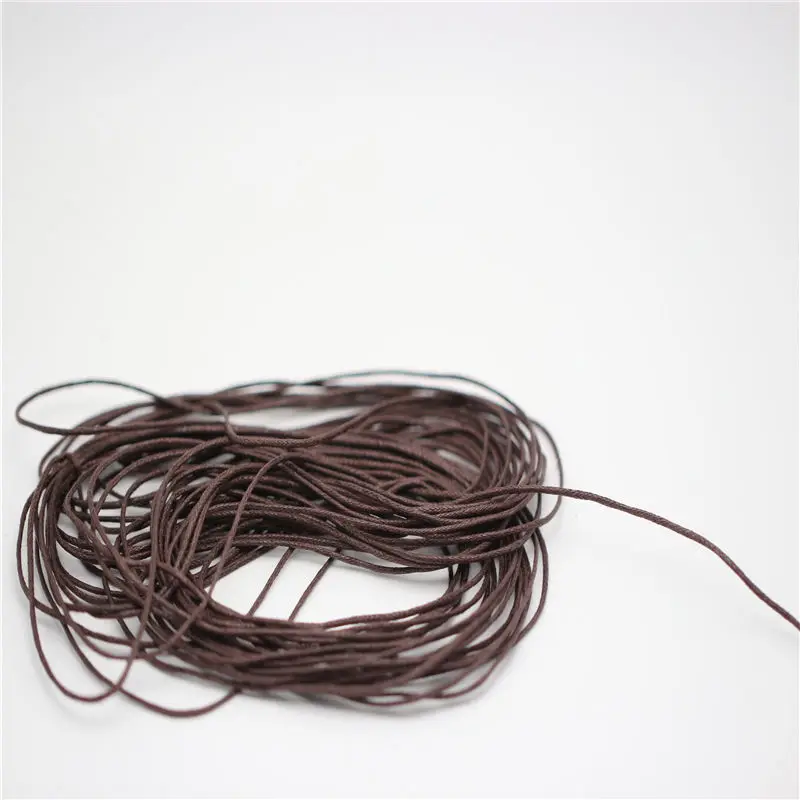 4 цвета на выбор 10 метров 1 мм Вощеная кожа нить вощеный хлопковый шнур веревка ремень ожерелье жгут из бисера для браслета Шамбала