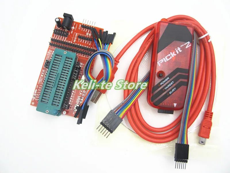 pickit2 Programming / emulator + PIC KIT2 microcontroller minimum system board development universal programmer seat | Компьютеры и