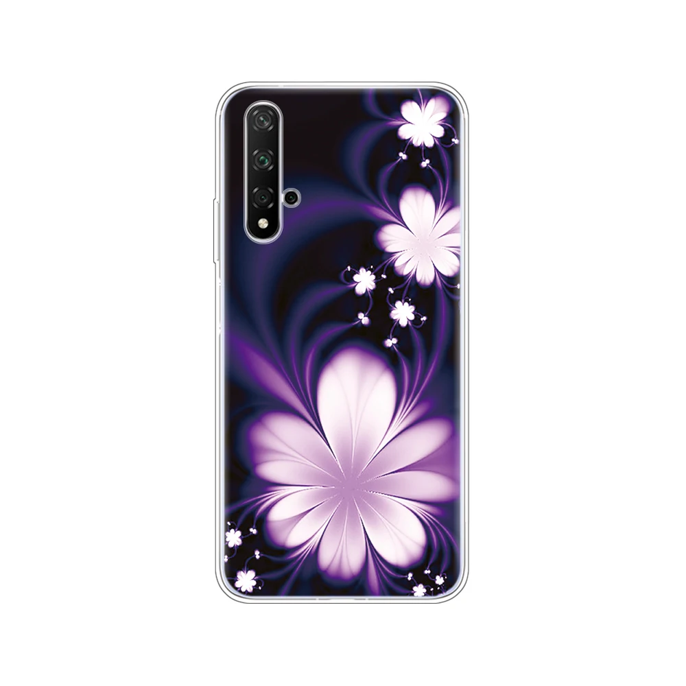 Чехол на Honor 20, силиконовый чехол на заднюю панель, чехол для телефона Huawei Honor 20 Pro Lite Honor20, YAL-L21, YAL-L41, роскошный мультяшный рисунок - Цвет: 34696