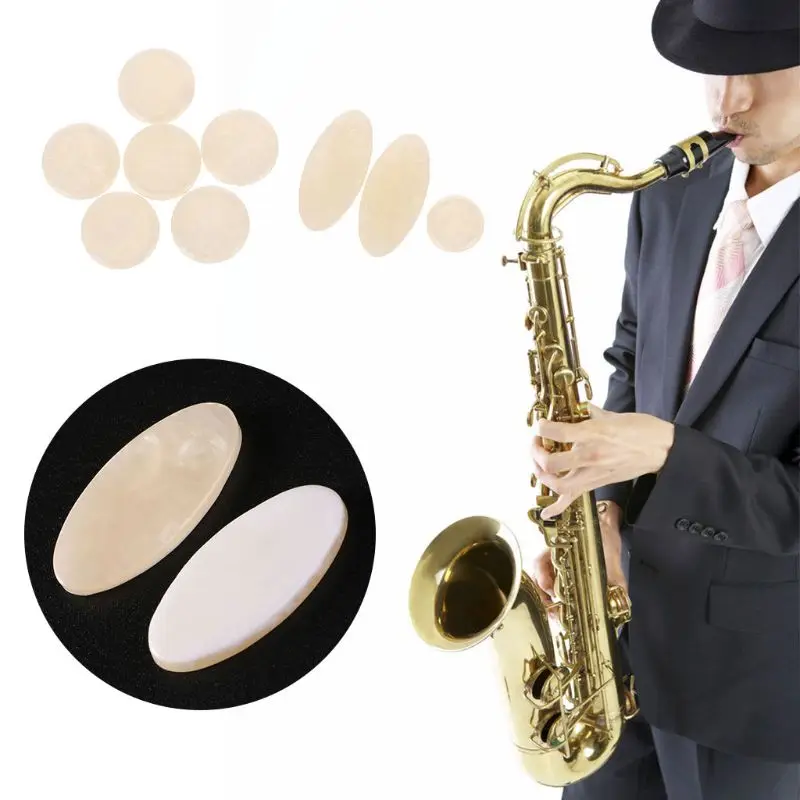 

9 Pcs Saxophone Clasp Pads Buckle Button Snap Set Key Shim Sax Instrument Supply