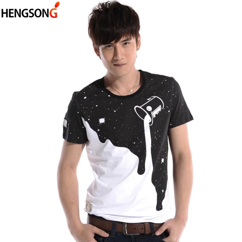3D Мужская футболка, мужская, с коротким рукавом, с принтом молочной звезды, мода, мужские повседневные футболки, футболки, топы, Hombre 3XL NQ982060