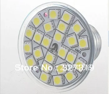 

2pcs Guaranteed 100%5W E27 Pure White 24 SMD LED Light Bulb Lamp