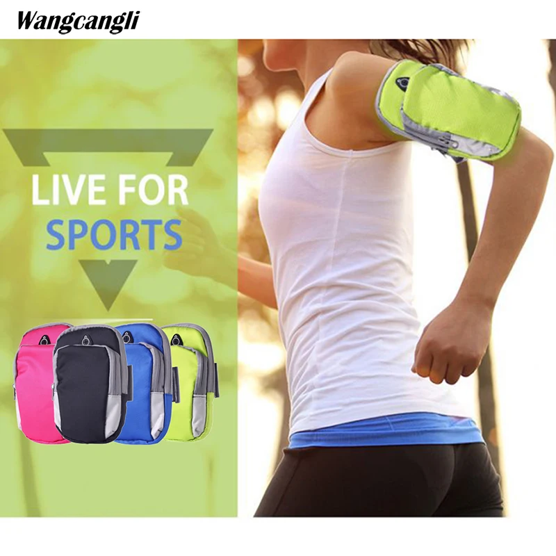 

wangcangli Unisex Running Bag Jogging Sport Armband Gym Arm Band Case Cover for iPhone 7/7 Plus