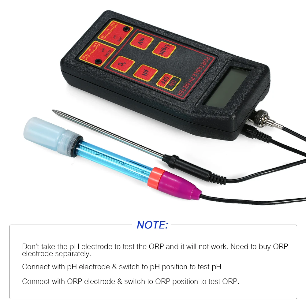 

Multiparameter PH/ORP/TEMP Meter Water Detector Digital LCD Tri-Meter Water Quality Monitor Water Quality Tester PH Temeperature