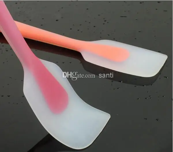  New Arrive Transparent one-piece silicone scraper cake Butter spatula shovel high temperature resis