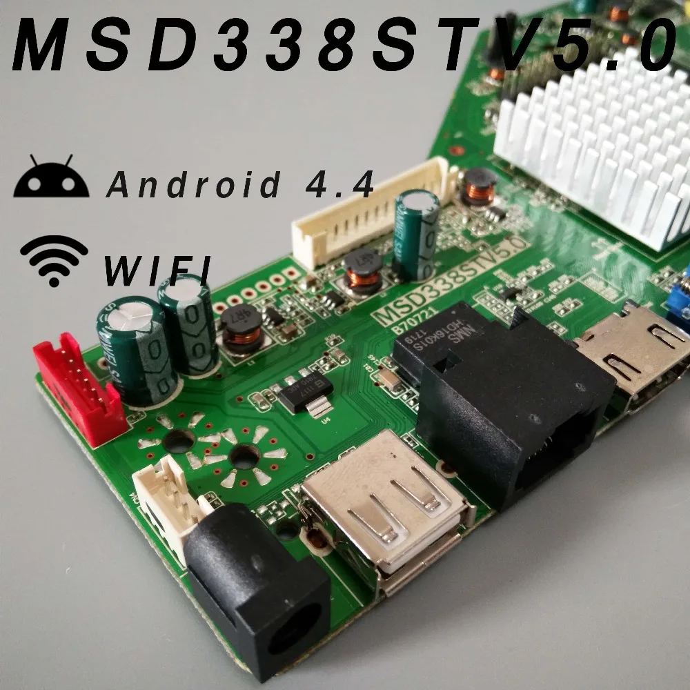  New 512M RAM & 4G ROM MSD338STV5.0 Intelligent Wireless Network TV Driver Board Universal LCD Mothe
