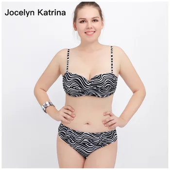 

Jocelyn Katrina 2017 Bikinis Plus Size Bikini Sets Sexy Push Up Women Swimwear Large Size Swimsuit Bathing Suit Push Up Bikini