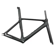 Nuevo Modelo de bicicleta de pista de carbono Marco de bicicleta de engranaje fijo con BB86 Marco de bicicleta fija de carbono aero