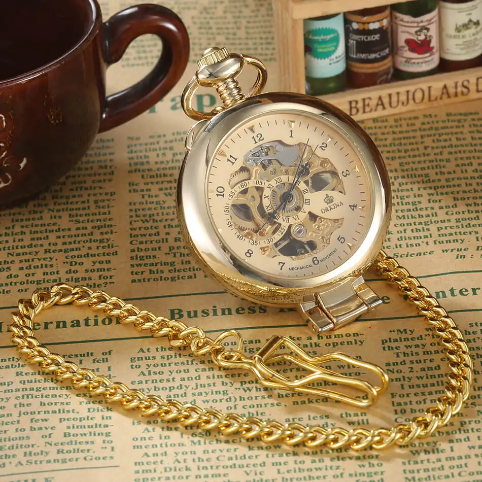 mechanical pocket watch