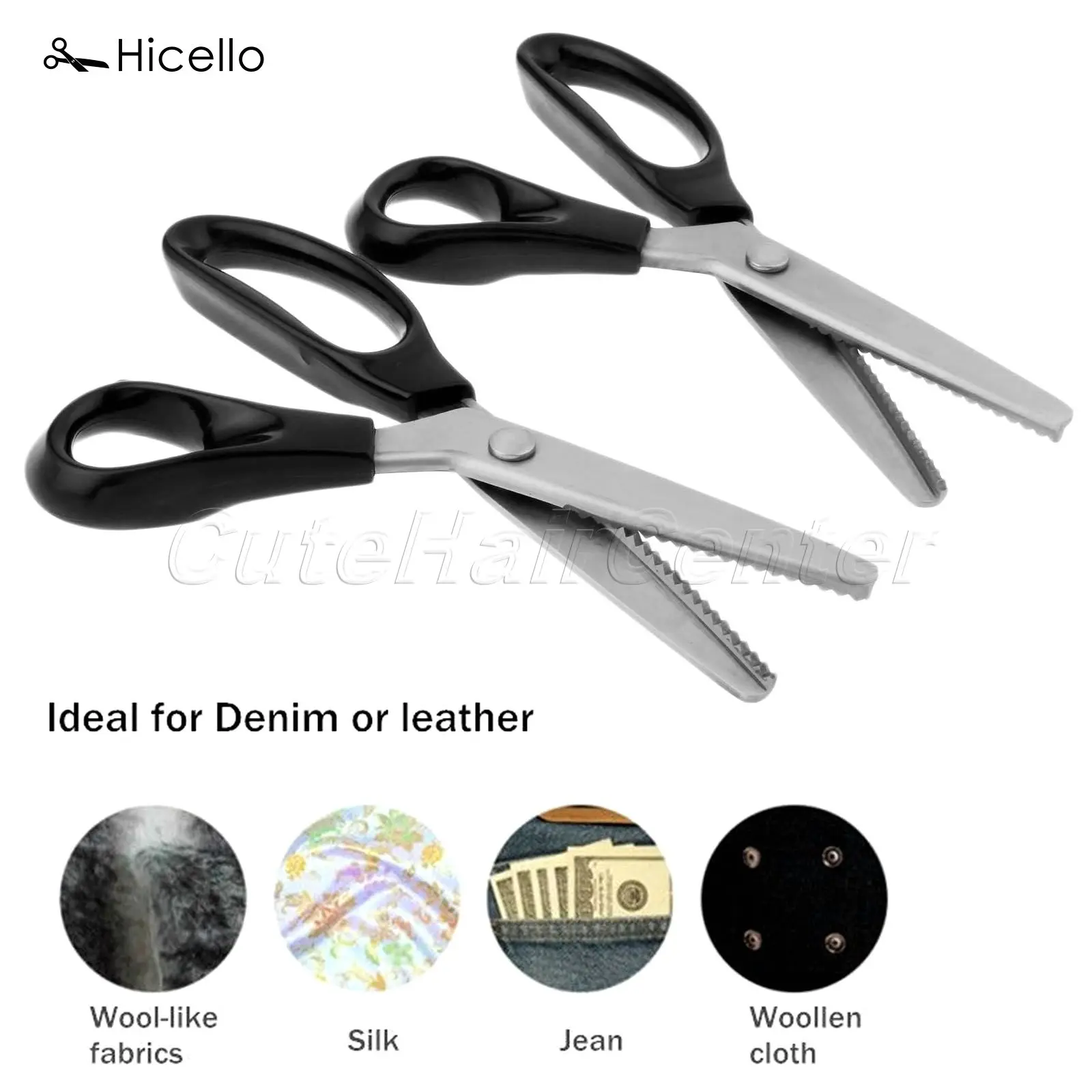 Hicello 1PC Shears Scissors Sewing Craft Upholstery Dressmaking Tailor