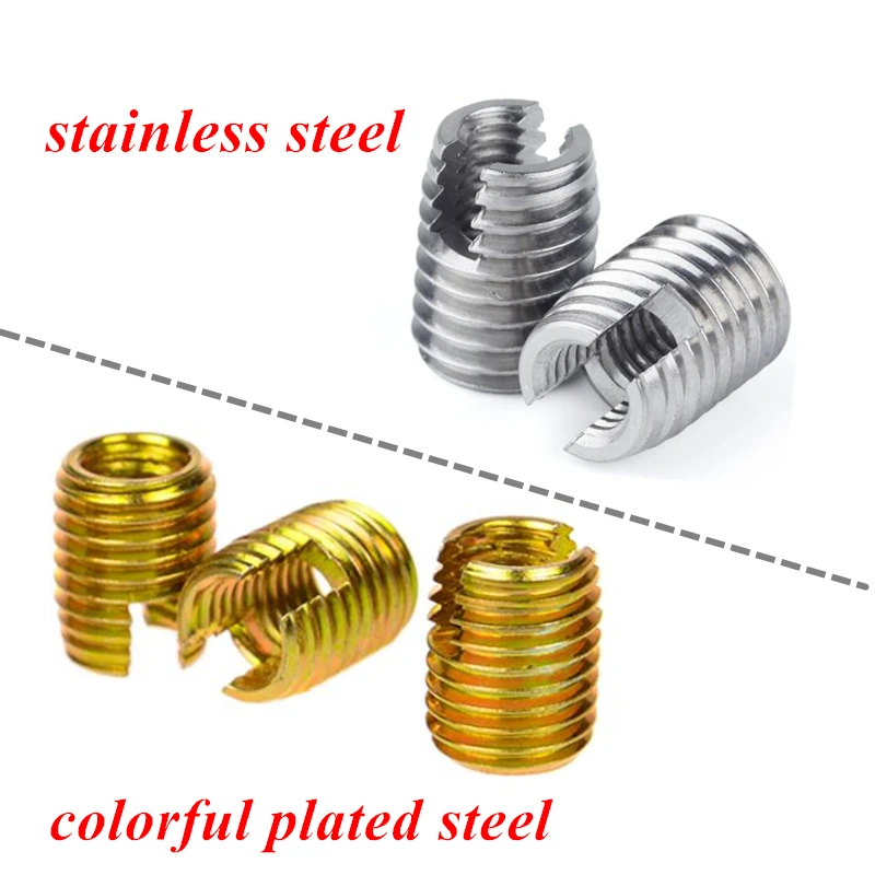 M2 M2.5 M3 M4 M5 M6 M8 M10 M12 stainless steel Self Tapping thread Insert 302 Slotted type Screw Bushing Thread Repair | Обустройство