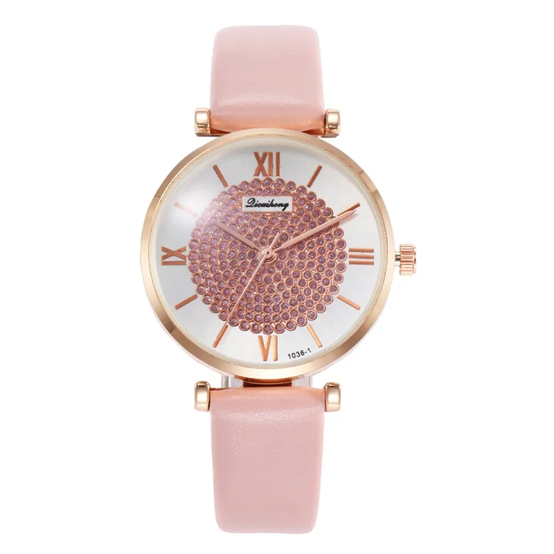 

Creative Ladies Belt Watch Fashion Sun Pattern Female Roman Scale Student Quartz Watch Diamond Gold Casual Fashion Watch Gift