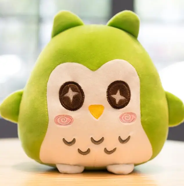 Super Cute Owl Plush Toy Down Cotton Round Rolling Thing Cute Owl Doll Pillow Rag Doll Child Girl Birthday Gift Owl Plush Toy