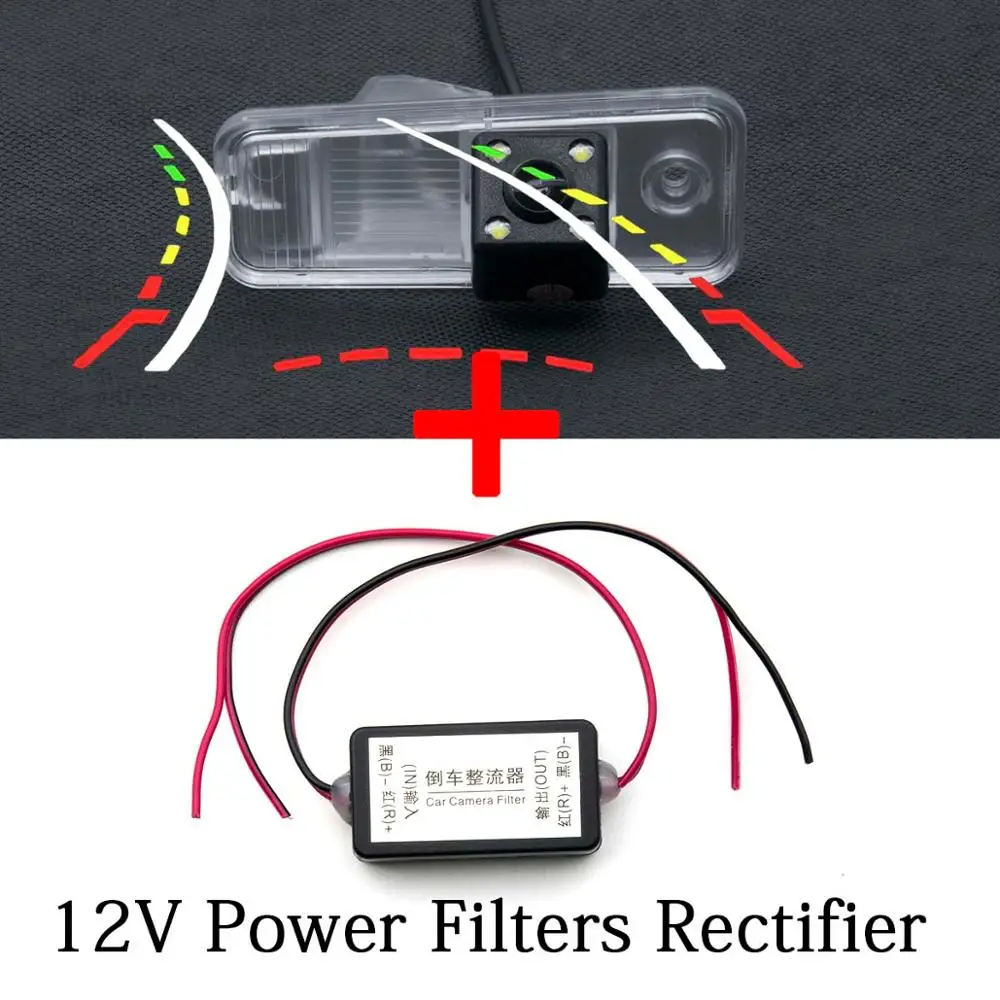 Динамическая траектория Автомобильная камера заднего вида для hyundai Carens Santa Fe 2013 IX25 Creta парковка 4," 5 дюймов резервный монитор - Название цвета: Camera n Filters
