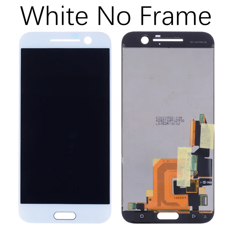 Дисплей для HTC One M10 LCD в сборе с тачскрином 5.2" Черно-белый - Цвет: No Frame White