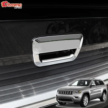 

For Jeep Grand Cherokee WK2 Rear Tail Gate Handle Bowl Trunk Chrome Cover Trim 2014 2015 2016 2017 2018 2019 Molding Accessories