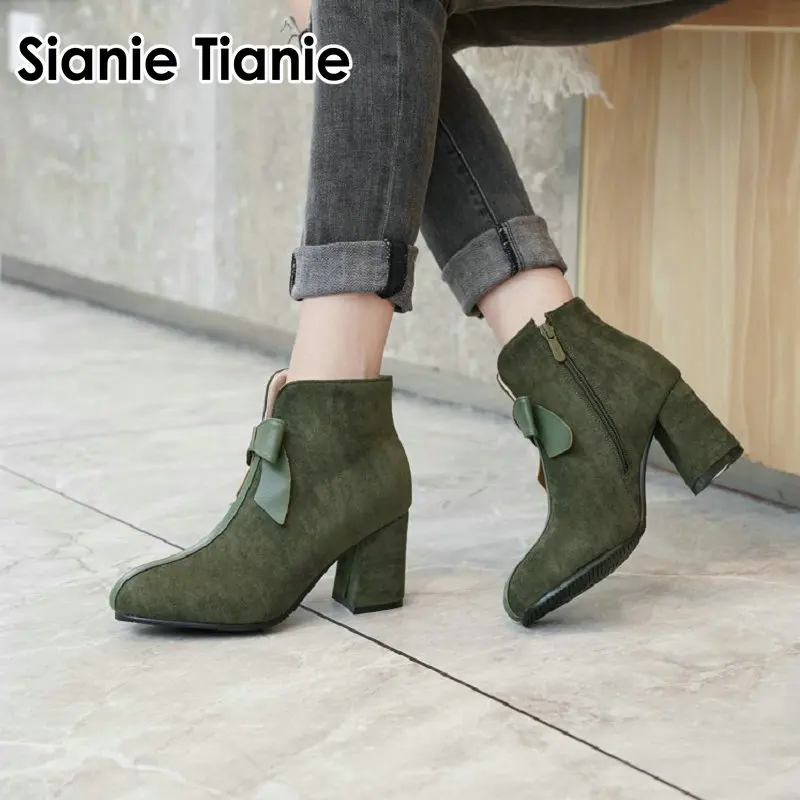 Combinar Botas Verde Militar Mujer Sianie-botas Cálidas De Felpa
