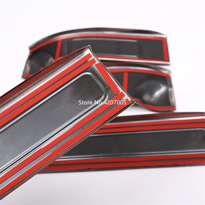 4x-Black-304-Stainless-Inside-Door-Sill-Scuff-Threshold-Protector-Plate-Cover-For-Land-Rover-Discovery