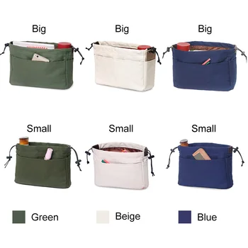 

Canvas Purse Organizer Bag Organizer Insert with Compartments Makeup Travel Storage Handbag Best Sale- LXX9