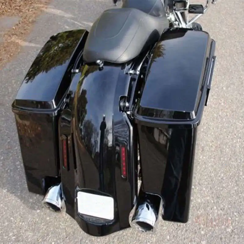 " яркий черный растягивающийся Расширенный Жесткий Saddlebag ключ для Harley Touring FL 93-13 Road King Street Glide Electra Glide Road King