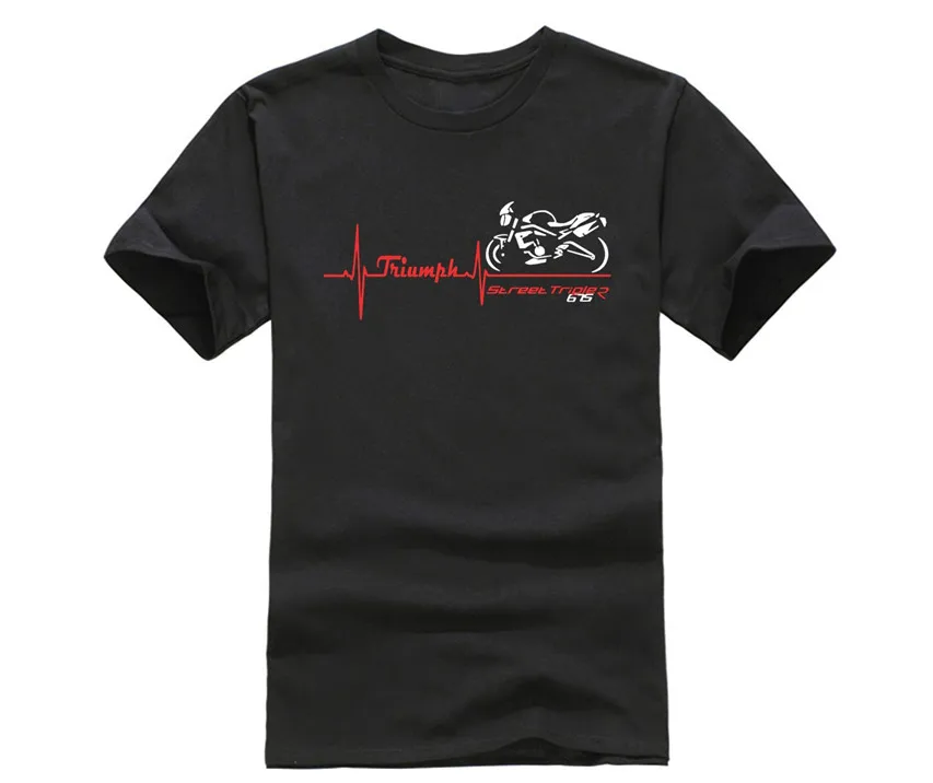 Avoir Images Moto Triumph Street Triple 675 Battito Cuore Humorous T Shirt Mens actualisé salutations