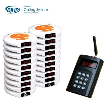 

1 transmitter with 20 restaurant pager receiver wireless restaurant calling system