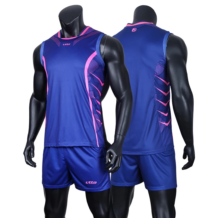 mangas jérsei conjunto de vôlei treinamento roupas esportivas hxb025