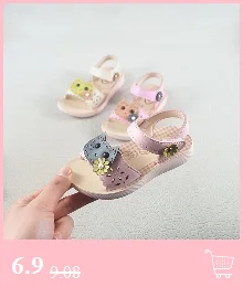 Летняя обувь для девочек детские сандалии с украшением-бантом, обувь на плоской подошве в стиле принцессы сандалии для девочек# BL5