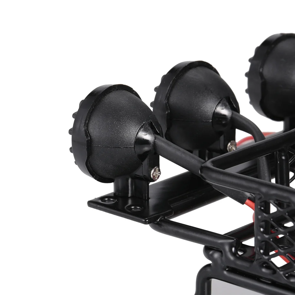 Roof Rack Luggage Carrier & LED Light Bar for 110 RC Car Monster Truck Crawler SUV TAMIYA CC01 CR01 AXIAL SCX10 RC4WD REDCAT (9)