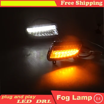 

Car styling For VW POLO LED DRL For POLO High brightness guide LED DRL led fog lamps daytime running lights With steering