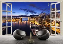 modern living room wallpapers Beautiful city starlight night scene HD TV background wall decoration painting modern living room wallpapers Beautiful city starlight night scene HD TV background wall decoration painting